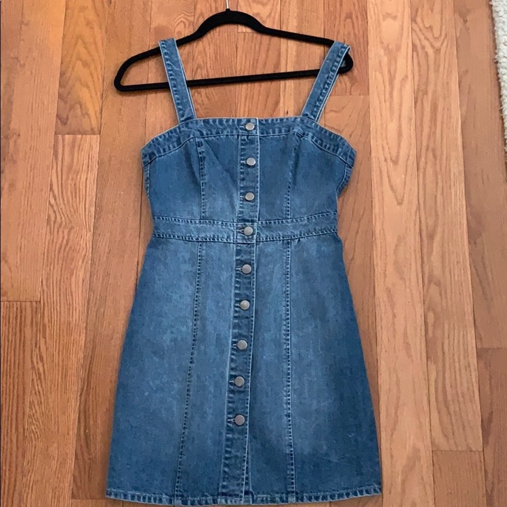 Denim mini dress